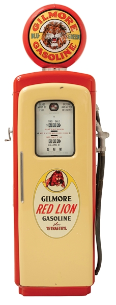 MARTIN & SCHWARTZ GAS PUMP RESTORED FOR GILMORE GASOLINE