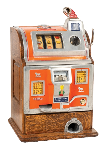 5¢ JENNINGS BULL DURHAM CONVERSION SLOT MACHINE