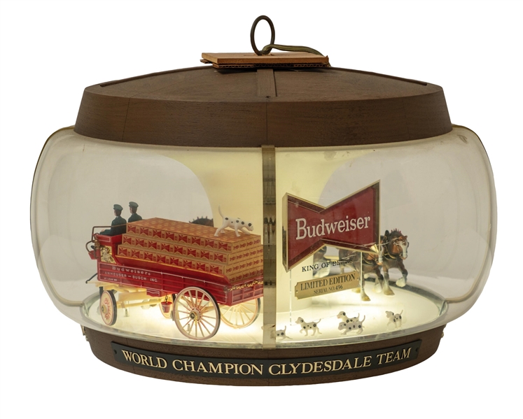 ANHESUER-BUSCH CLYDESDALE CAROUSEL LAMP