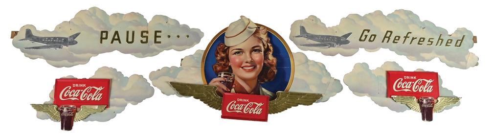 1941 COCA-COLA RARE AVIATION FESTOON