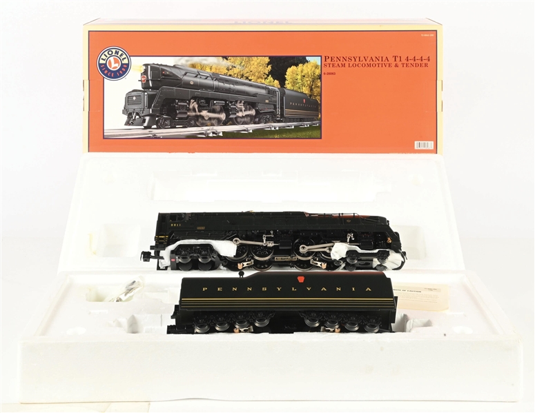LIONEL MODERN ERA O-GA. NO. 6-28063 PENNSYLVANIA T1 4-4-4-4 DUPLEX STEAM LOCOMOTIVE & TENDER