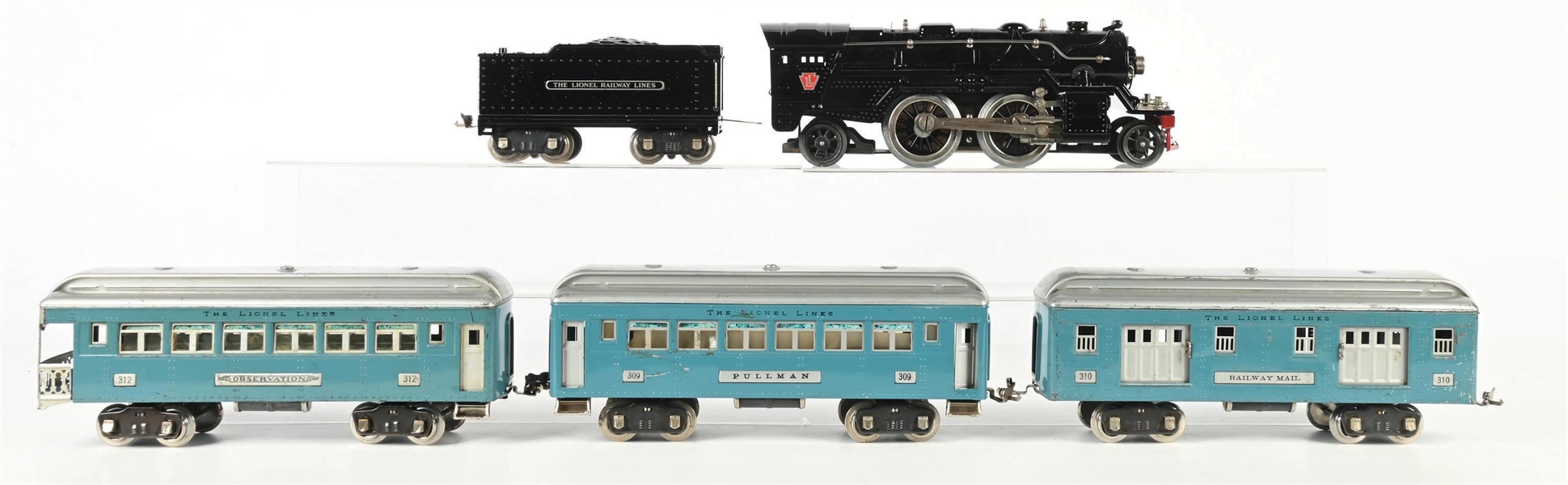 LIONEL PREWAR STANDARD GAUGE NO. 1835E PASSENGER SET