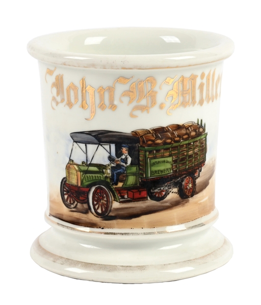 BREWERY DELIVERY TRUCK DRIVERS SHAVING MUG