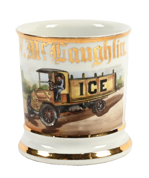 ICE DELIVERY TRUCK DRIVERS SHAVING MUG