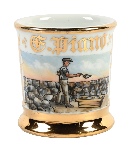 STONE MASONS SHAVING MUG