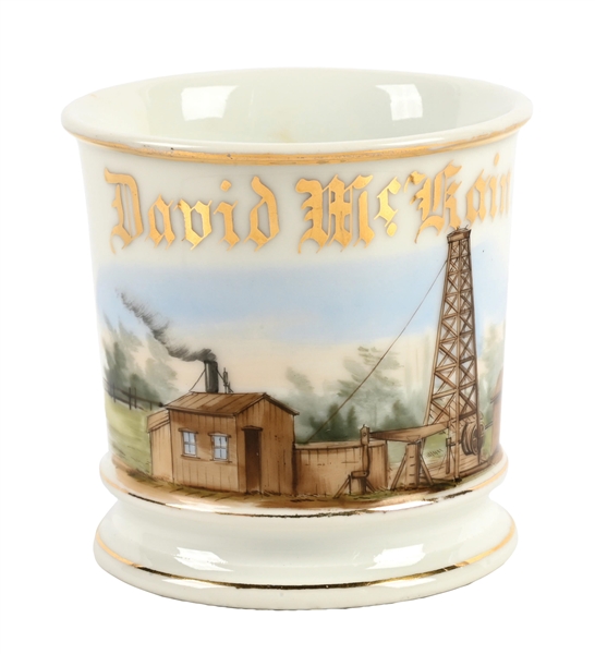 OIL RIG OPERATORS SHAVING MUG.