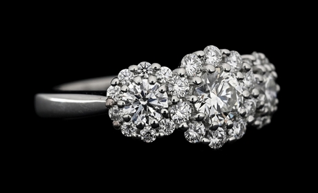 18K WHITE GOLD HEARTS ON FIRE 1.95CT TW DIAMOND RING