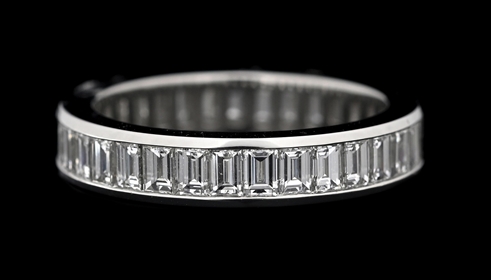 PLATINUM TIFFANY & CO 3.60CT TW DIAMOND ETERNITY BAND