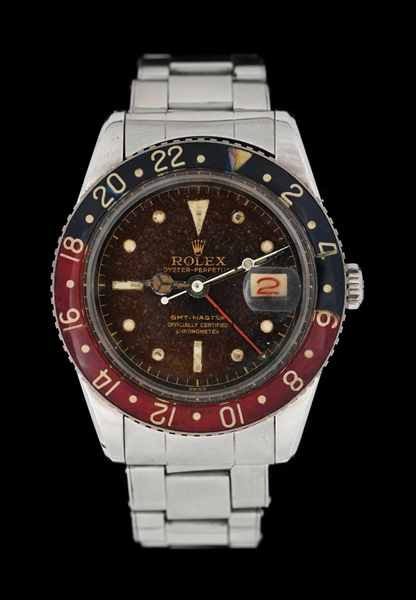 1959 ROLEX GMT-MASTER GILT BAKELITE "PEPSI ", REF. 6542 W/B&P