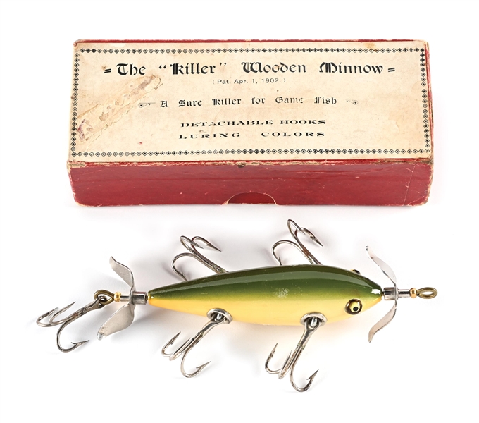 EXTRAORDINARY BOXED HEDDON KILLER TRADE MINNOW