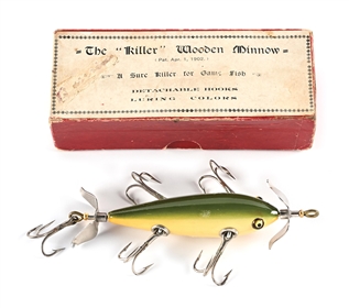 EXTRAORDINARY BOXED HEDDON KILLER TRADE MINNOW