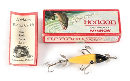 SPECIAL ORDER HEDDON MINNOW YELLOW WITH BLACK HEAD