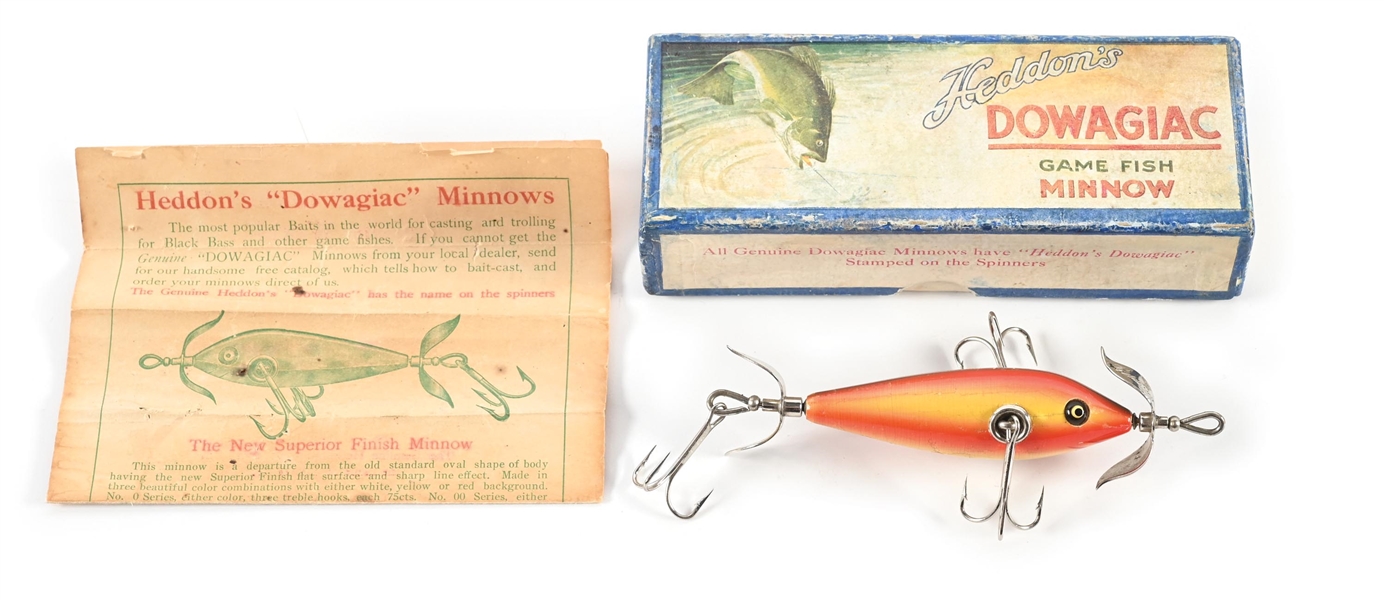 HEDDON 101 MINNOW IN BLUE BORDER BOX