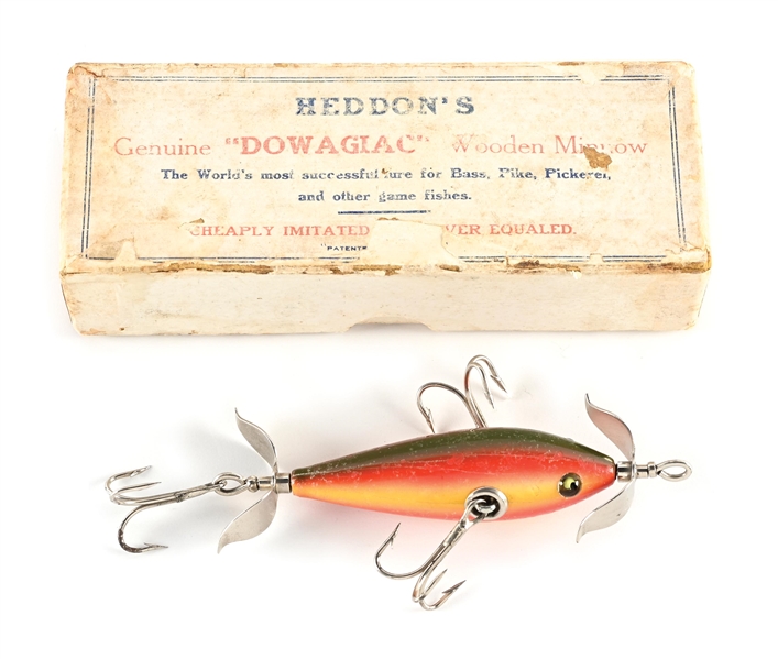 HEDDON 101 MINNOW IN WHITE PASTEBOARD BOX
