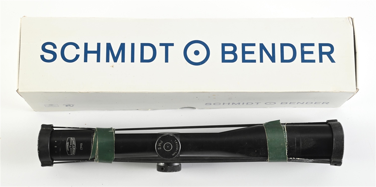 SCHMIDT & BENDER PM II 10X42MM SCOPE.