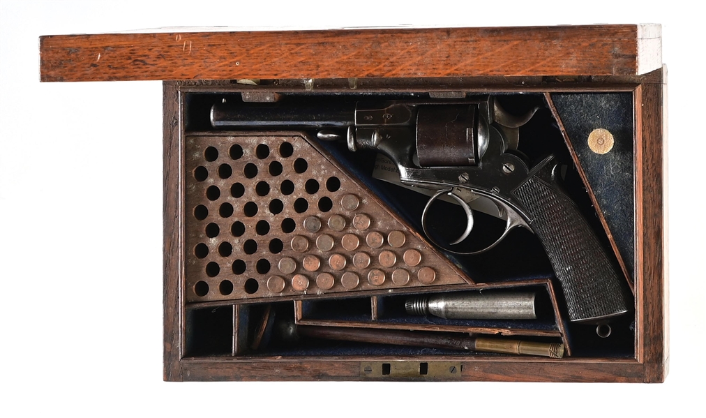 (A) DUBLIN DEALER CASED W & J KAVANAGH DOUBLE ACTION .32 REVOLVER.