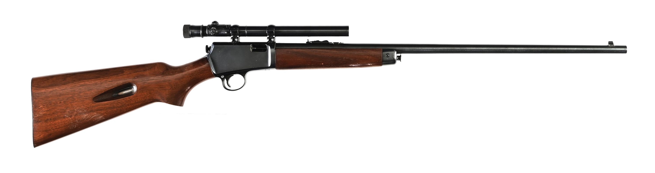 (C) HIGH CONDITION WINCHESTER MODEL 63 SEMI AUTOMATIC RIFLE W/SCOPE
