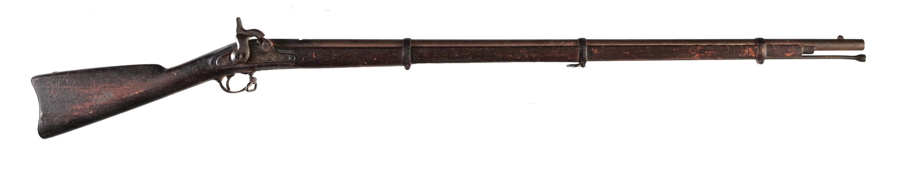 (A) ATTIC FINE US SPRINGFIELD MODEL 1863 PERCUSSION RIFLE