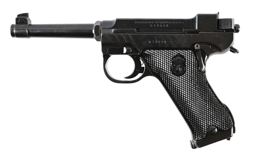(C) HUSQVARNA MODEL 1940 LAHTI SEMI-AUTOMATIC PISTOL.