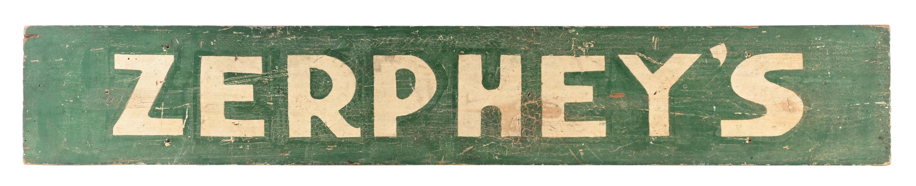 ZERPHEYS COUNTRY STORE HAND PAINTED WOOD SIGN