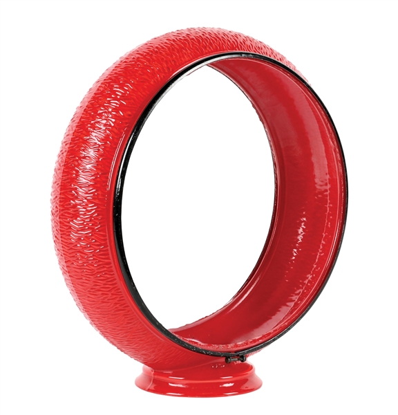 ORIGINAL GILLCO 13.25" RED RIPPLE GLOBE BODY