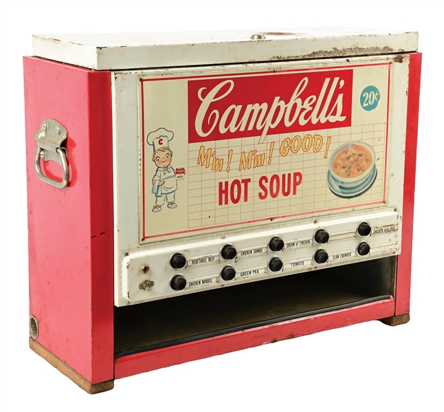 1956 FEDAM MODEL VS-1 CAMPBELL’S HOT SOUP VENDING MACHINE
