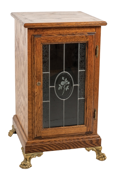 CONTEMPORARY OAK SLOT MACHINE STAND
