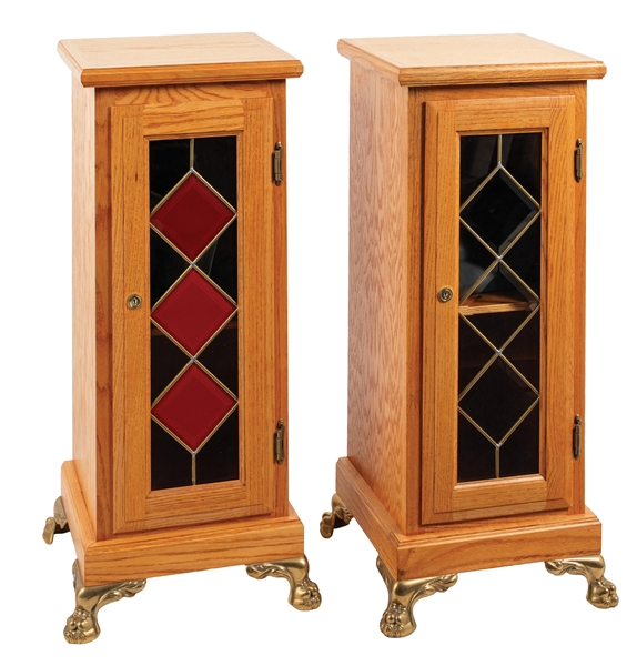 PAIR OF CONTEMPORARY SLOT MACHINE STANDS