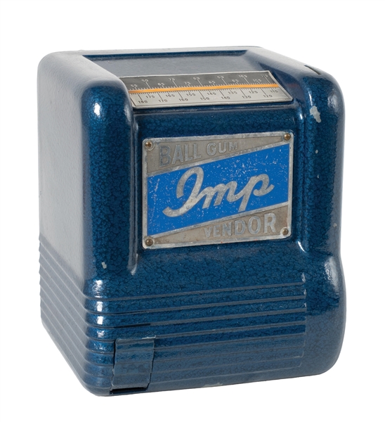1¢ GROETCHEN BLUE BELL "IMP" TRADE STIMULATOR & BALL GUM VENDOR