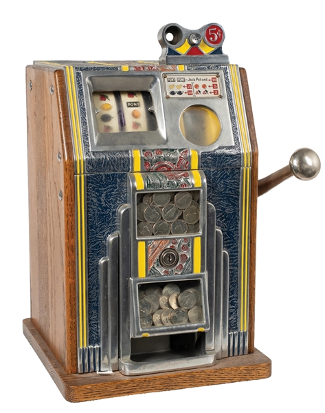 5¢ BURTMIER "PONY" SLOT MACHINE