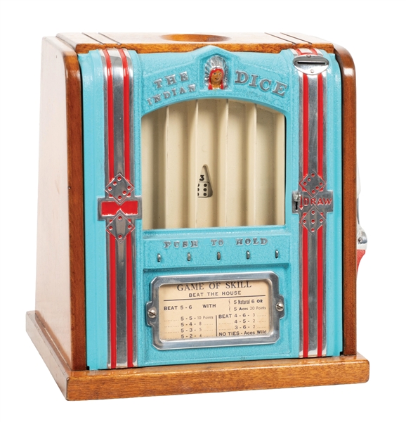 BAKER INDIAN DICE TRADE STIMULATOR