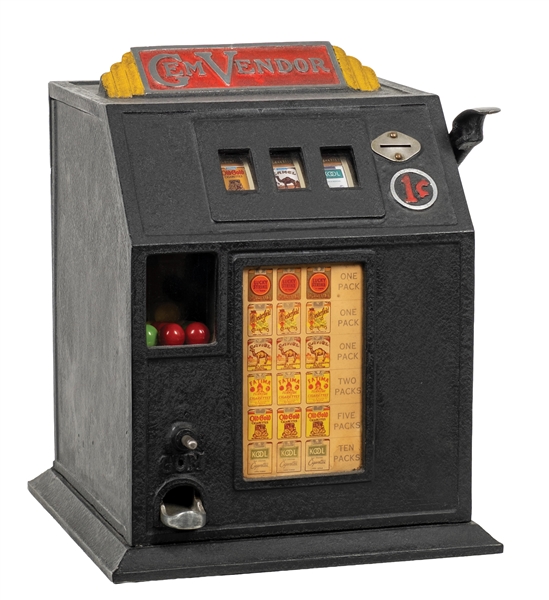 1¢ GEM VENDOR CIGARETTE-THEMED TRADE STIMULATOR
