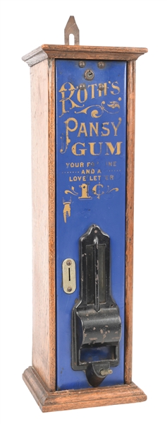 1¢ ROTHS PANSY GUM, FORTUNE, AND LOVE LETTER VENDING MACHINE
