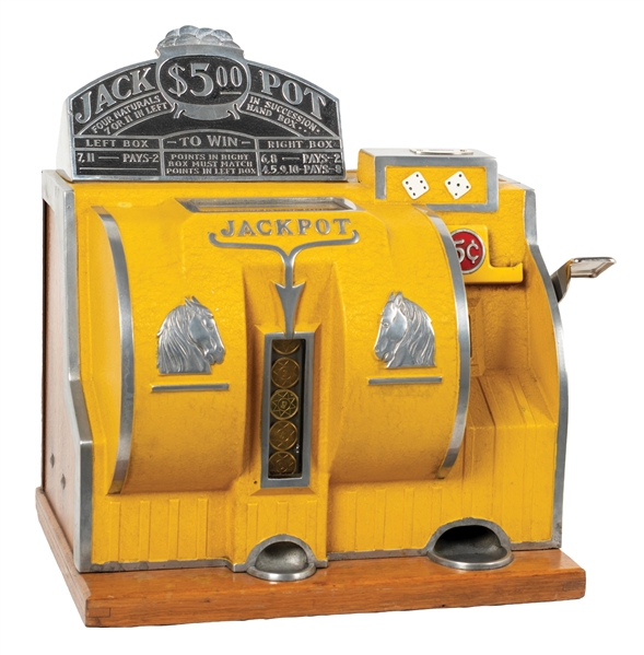 5¢ "BALLY" RELIANCE DICE SLOT MACHINE