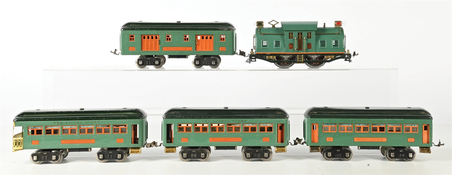 LOT OF 5: LIONEL 10E LOCO PASSENGER SET 