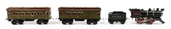 LOT OF 4: BING GA. 1 NYC STEAM LOCOMOTIVE PASSENGER SET