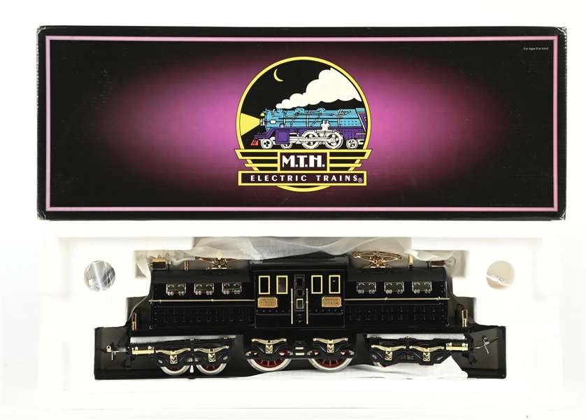 MTH NO. 10-1280-1 REPRODUCTION IVES 3245R BLACK ELECTRIC LOCOMOTIVE WITH ORIGINAL BOX