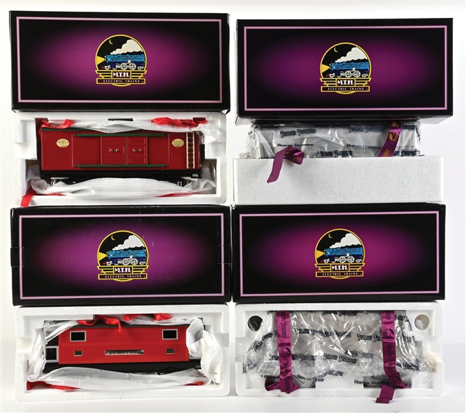 LOT OF 4: MTH STANDARD GA. TCA 200 SERIES FREIGHT CARS IN ORIGINAL BOXES