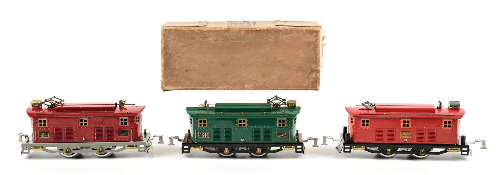 LOT OF 3: PRE-WAR AMERICAN FLYER STANDARD GA. ELECTRIC LOCOMOTIVES