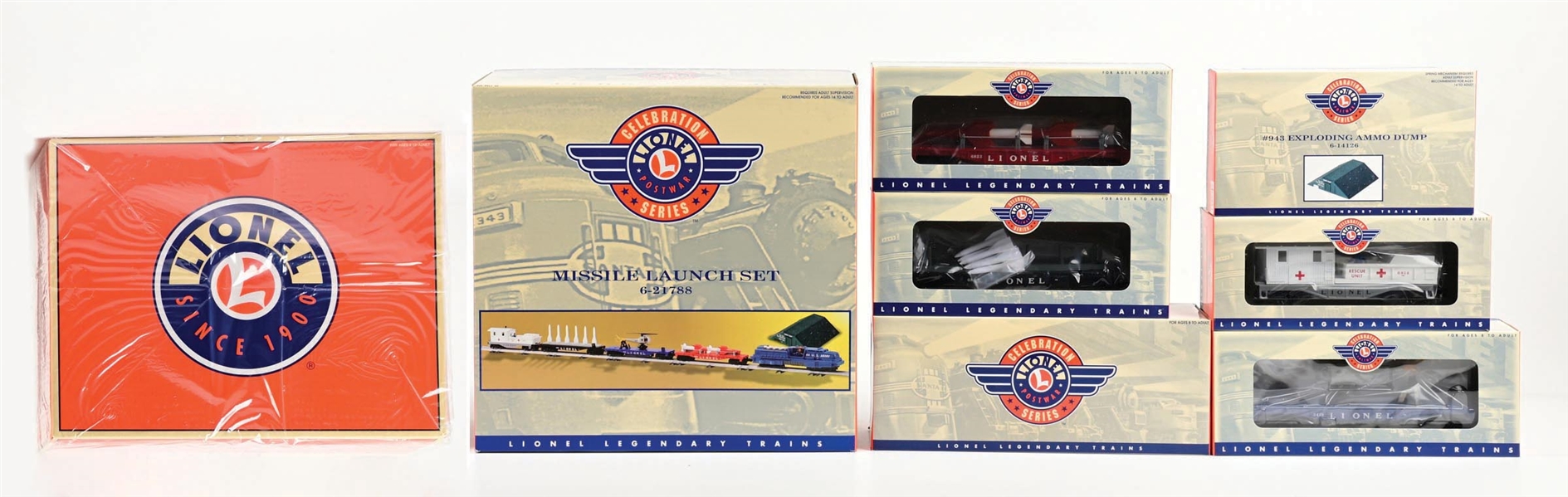 LOT OF 2: LIONEL O-GA. PENNSYLVANIA COAL TRAIN SET & MISSILE LAUNCH SET W/ ORIGINAL BOXES