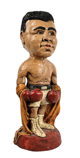 MUHAMMAD ALI 1972 KIMRO LARGE CHALKWARE PLASTER STATUE 