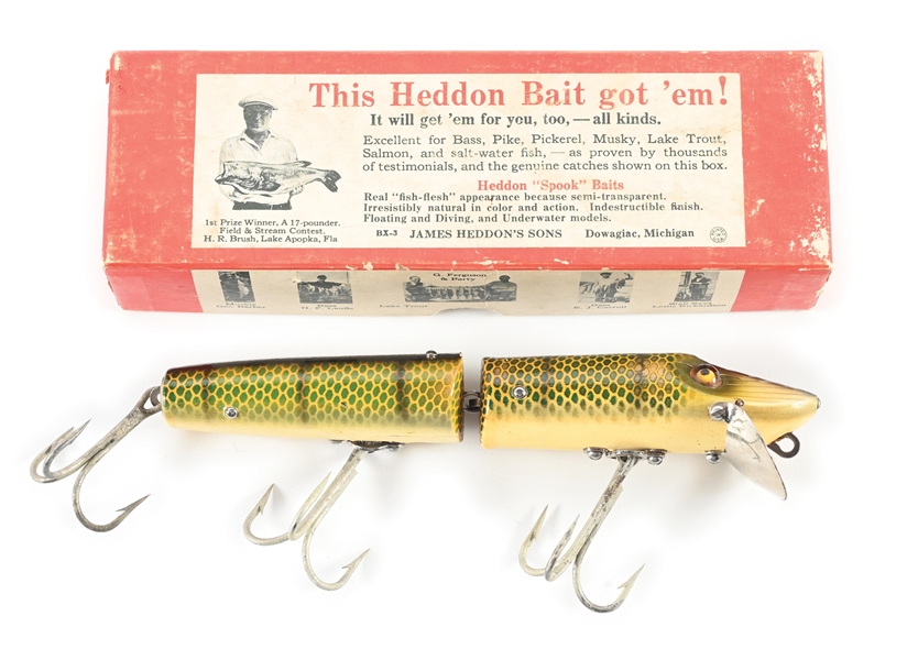 HEDDON JOINTED MUSKY VAMP IN PIKE SCALE