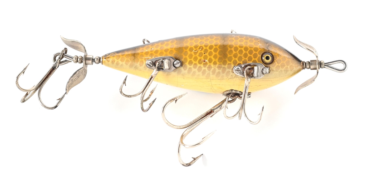 HEDDON 6-HOOK MUSKY MINNOW IN PIKE SCALE