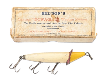HEDDON YELLOW HEAD SLOPENOSE IN CORRECT ERA BOX