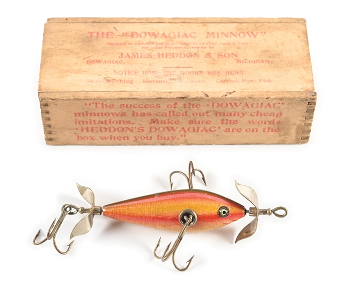 HEDDON 101 UNDERWATER MINNOW IN WOOD BOX