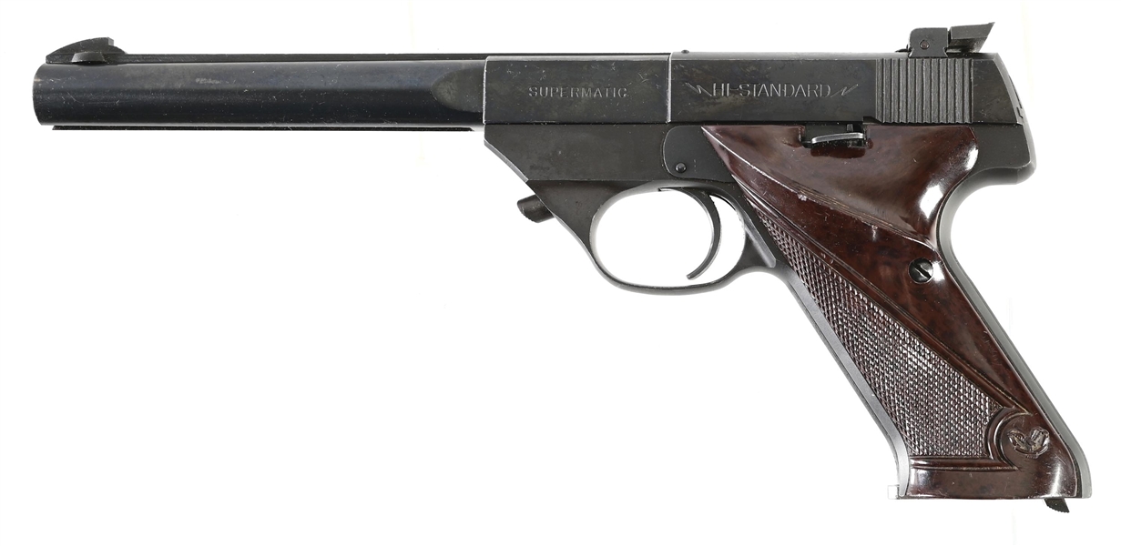 (C) HIGH STANDARD SUPERMATIC S101 SEMI-AUTOMATIC TARGET PISTOL.