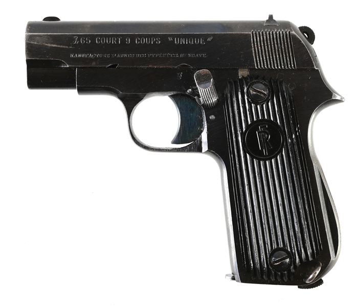 (C) FRENCH UNIQUE SEMI-AUTOMATIC PISTOL.