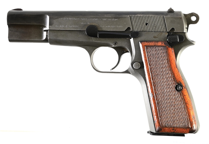 (M) ARGENTINA DGFM BROWNING HI-POWER SEMI-AUTOMATIC PISTOL.