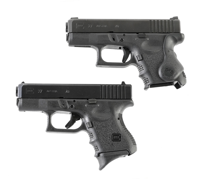 (M) LOT OF 2: GLOCK 27 SEMI-AUTOMATIC PISTOLS WITH CASES.