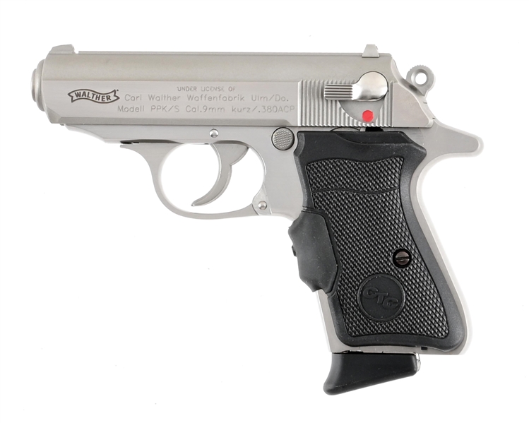 (M) SMITH & WESSON WALTHER PPK/S SEMI-AUTOMATIC PISTOL WITH CASE.